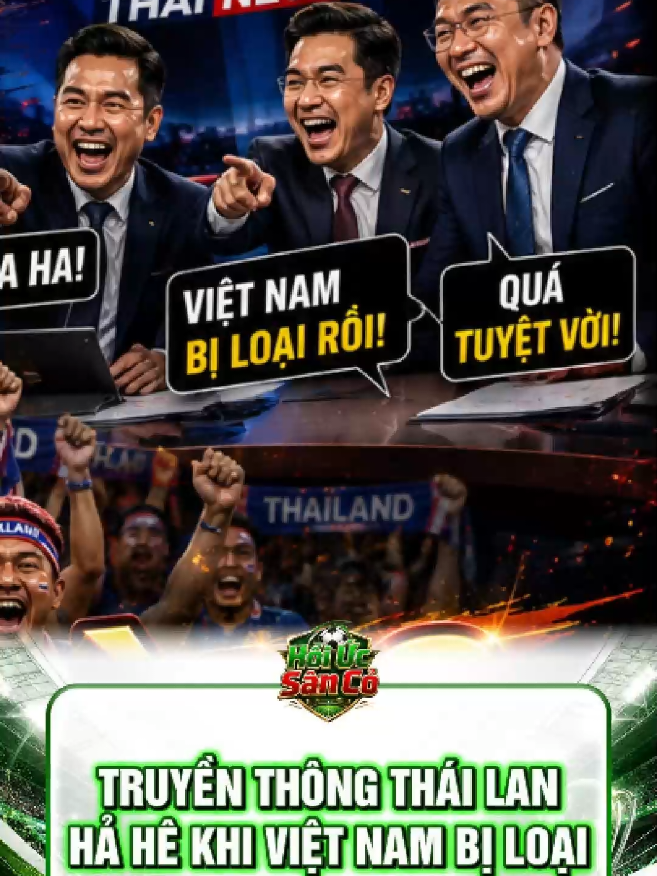Truyền thông Thái Lan hả hê khi Việt Nam bị loại  #Vietnam #Thailan #Football #Viral #FYP
