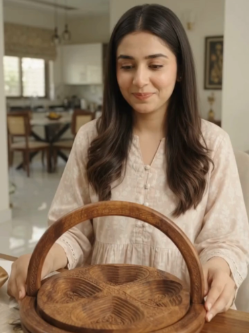 🌿 Hand-Carved Wooden Dry Fruit Tray with Handle 🌿 Apni dining table aur mehfil ko dein ek premium handcrafted touch 🤎 🥜 Dry fruits & snacks serve karne ke liye perfect 🪵 Beautiful hand-carved wooden design ✨ Elegant curved handle 🏡 Home, dining & gatherings ke liye ideal 🎁 Gift ke liye bhi perfect choice 🛒 Order Now: https://lyallpurstore.com/products/hand-carved-wooden-dry-fruit-tray-with-handle #LyallpurStore #WoodenTray #DryFruitTray #HandCarved #HomeDecor #Serveware #PakistanShopping #LyallpurStore #ServingSet #HomeAndKitchen #RusticDecor #Handcrafted #LyallpurStore #LyallpurStore #HomeAndKitchen #Handcrafted #RusticDecor #viral #fypシ゚viral #homedecore