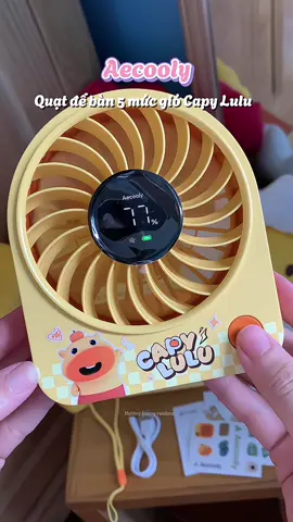 Quạt mát mà xinh nữa 🥰 #quatmini #quatdeban #quataecooly 