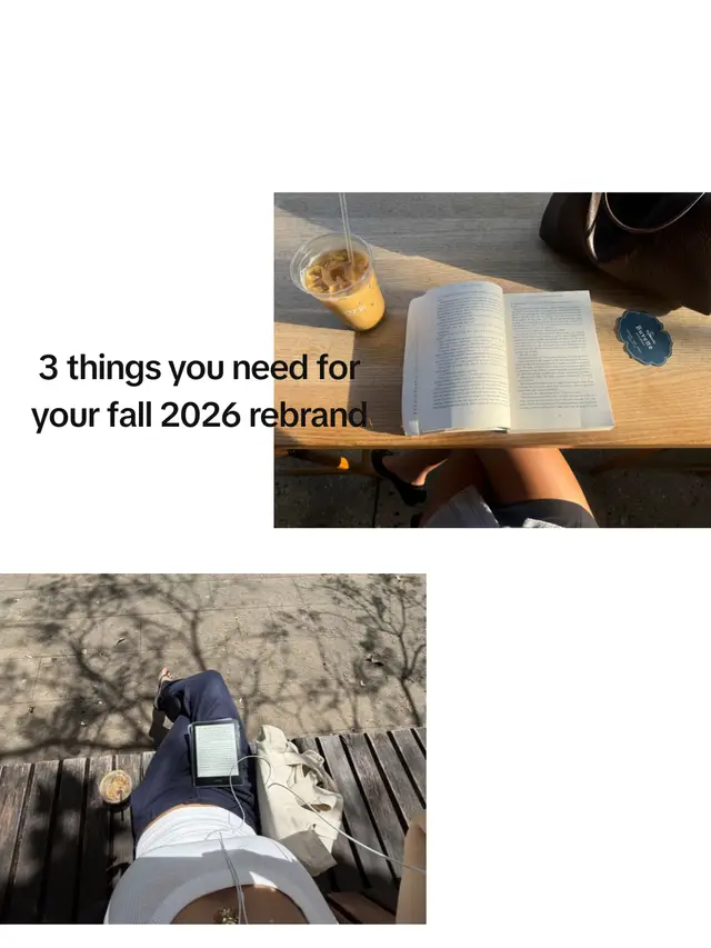 your fall 2026 rebrand starts w 3 things <3 #fallreset #girlblogger #SelfImprovement #thatgirl
