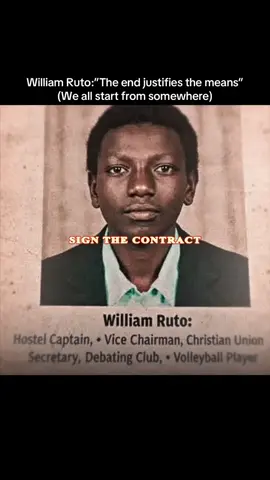 Let no one despise your beginnings . #williamruto #tutam #politics #kenyantiktok🇰🇪 #kenya 