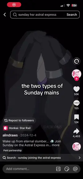 @alindraws and @Rei Albins 😭😭😭 #sundayhsr #HonkaiStarRail #fyp 