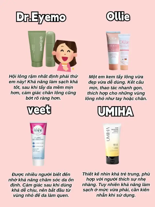 LẦN ĐẦU DÙNG KEM TẨY LÔNG, CHỌN LOẠI NÀO MỚI HỢP? #DrEyemo#hairremoval #kemtaylong #taylong #xuhuong