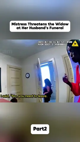 Mistress Threatens the Widow at Her Husband's Funeral#cops #copsusa🚔🇺🇸 #policeofficer #bodycam #foryou