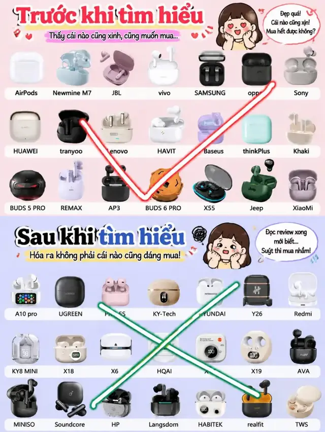 🎧 Cùng là tai nghe Bluetooth, trải nghiệm thực tế khác nhau đến mức nào? #tainghekhongday #tainghe #tainghekhongnhottai #fyp