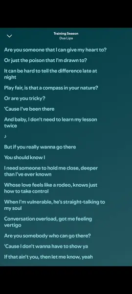 TRAINING SEASON: DUA LIPA FULL LYRIC #trainingseason #dualipa #fyp #foryoupage #fyppppppppppppppppppppppp 