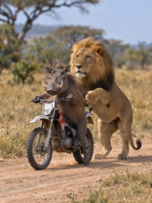 He Really Trusted Him 💀 #Warthog #Lion #WildlifeComedy #FunnyAnimals #AnimalPrank #FunnyWildlife #AfricanSafari #Wildlife #AnimalComedy #WarthogPrank #LionPrank #FunnyVideo #ViralVideo #AIWildlife #AIVideo #WildlifeVideo #SafariLife #AnimalsBeingFunny #ComedyVideo