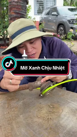 Mỡ Xanh Chịu Nhiệt Tra Vào Đầu Bò Máy Phát Cỏ#thanh47vlog #lamvuon #moxanhchuyendung #moxanhchiunhiet 