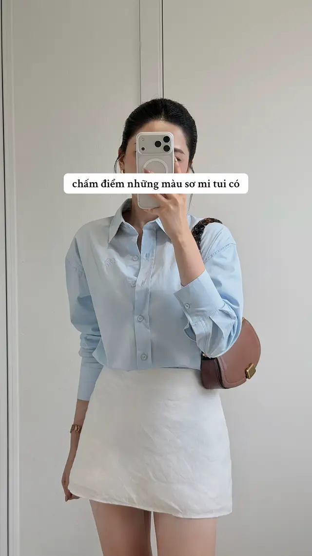 chấm điểm các màu áo tui có #sơmi #dailyoutfit 
