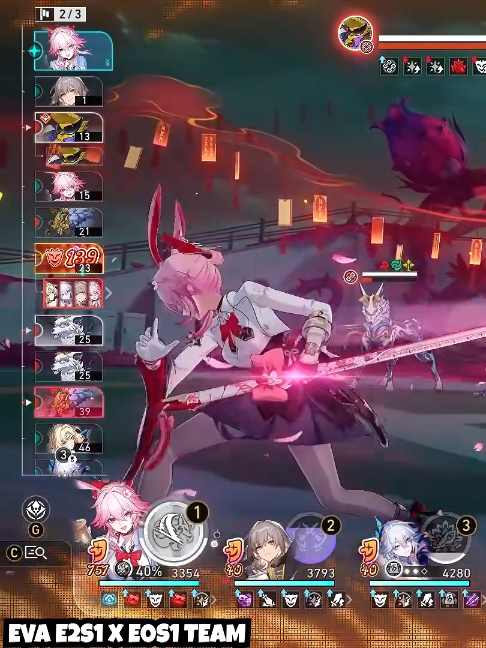 [Beta V3] Showcase Evanescia E2S1 vs E0S1 Pearl team | HSR 4.6 Cre: NaxxaSR #hsr #HonkaiStarRail #evanescia #pearl #hoyocreators #fyp #showcase