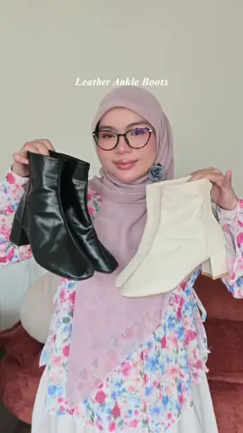 saya pakai size 36-36.5 tapi upkan satu size alhamdulillah selesa je🥰 #ankleboots 