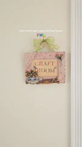 finally found a use for my thrifted frame 🤭🌷 #craftygirl #DIY #thrifted #craftinspo 