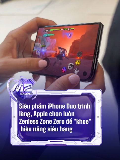 Siêu phẩm iPhone Duo trình làng, Apple chọn luôn Zenless Zone Zero để 