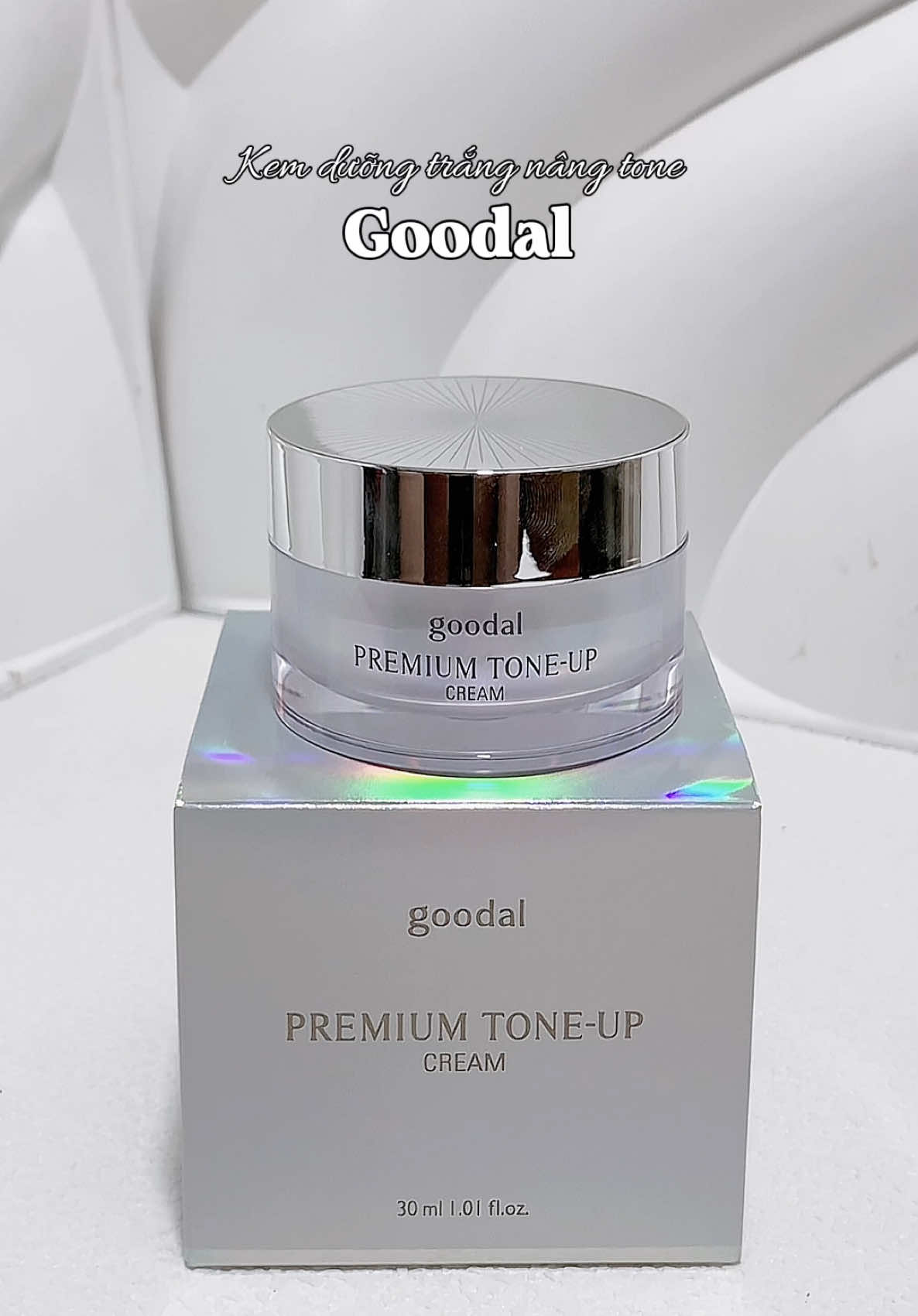 Da sáng bật tone sau 1 lớp ✨ Goodal Premium Tone-Up Cream đúng là chân ái 🤍 #goodal #toneupcream #skincare #fyp #kemduong 