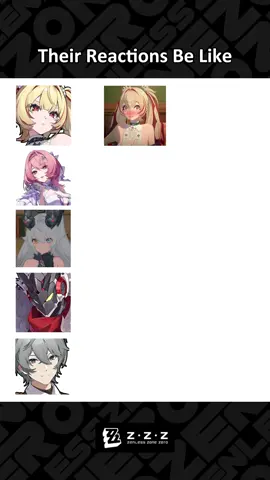 Different people seeing yuri #zzzero #zzz #zzzcreators #Claret #zzzavid