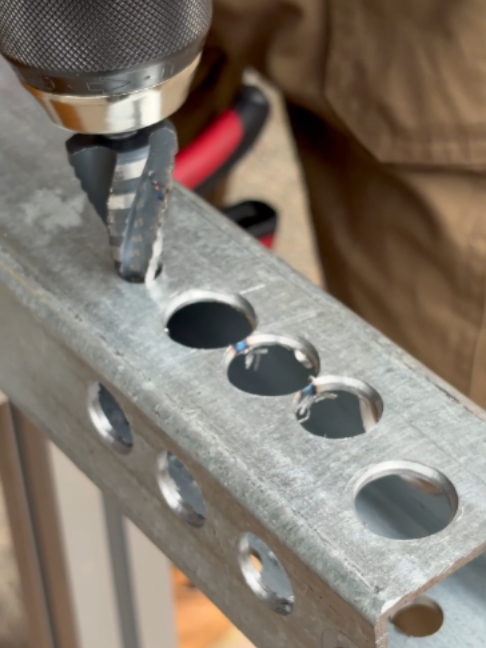 If you’re into car builds or truck modifications, you’ll want this in your toolbox. Especially when you need to enlarge holes in stainless steel. Start with a small hole, then step it up.#DIYproject #tools #stepdrill #m35