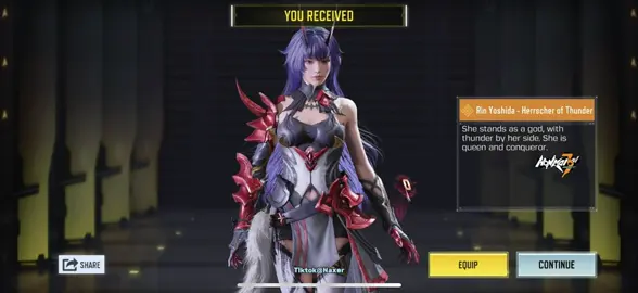 Rin Yoshida - Herrscher of Thunder FULL DRAW with DISCOUNT #codm #honkaiimpact3rd #codmgarena 