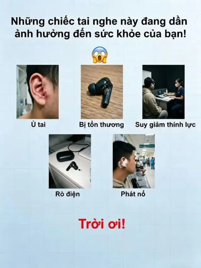 ⚠️ CẢNH BÁO! Những chiếc tai nghe này đang âm thầm ảnh hưởng đến sức khỏe của bạn! #tainghekhongday#tainghe#tainghekhongnhottai #fyp