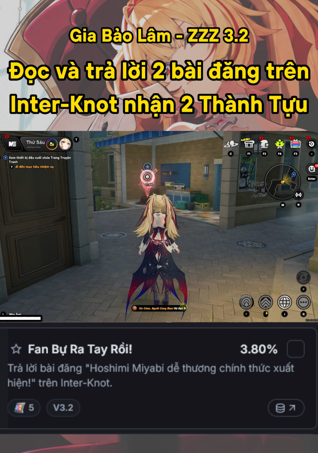 ZZZ 3.2 | Thành Tựu - Fan Bự Ra Tay Rồi! & Xin Chào, Người Cùng Bias! #zzzero #zzzcreators #Claret #Roxy #zzzguide 