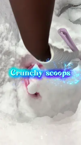 Crunchy scoops of frost. Full video on YouTube #iceeating #freezerfrost #crunchyice #scooper #fyp 