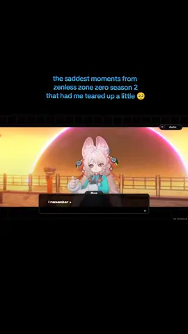 it's the one scene with Lucia that made me teared up a little and that was from chapter 3 of season 2 I think (game: zenless zone zero platform PlayStation 5) #zenlesszonezero #zzzero #fyp #hoyoverse #season2 