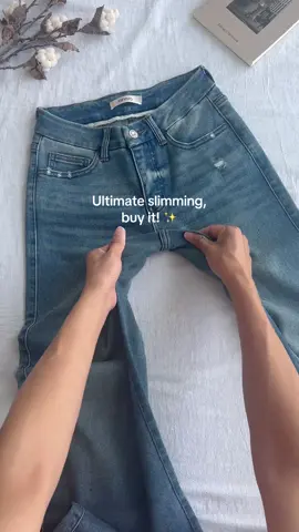 Ultimate slimming, buy it! ✨ #jeans #viral #fashionjeans #widelegjeans #bbl 