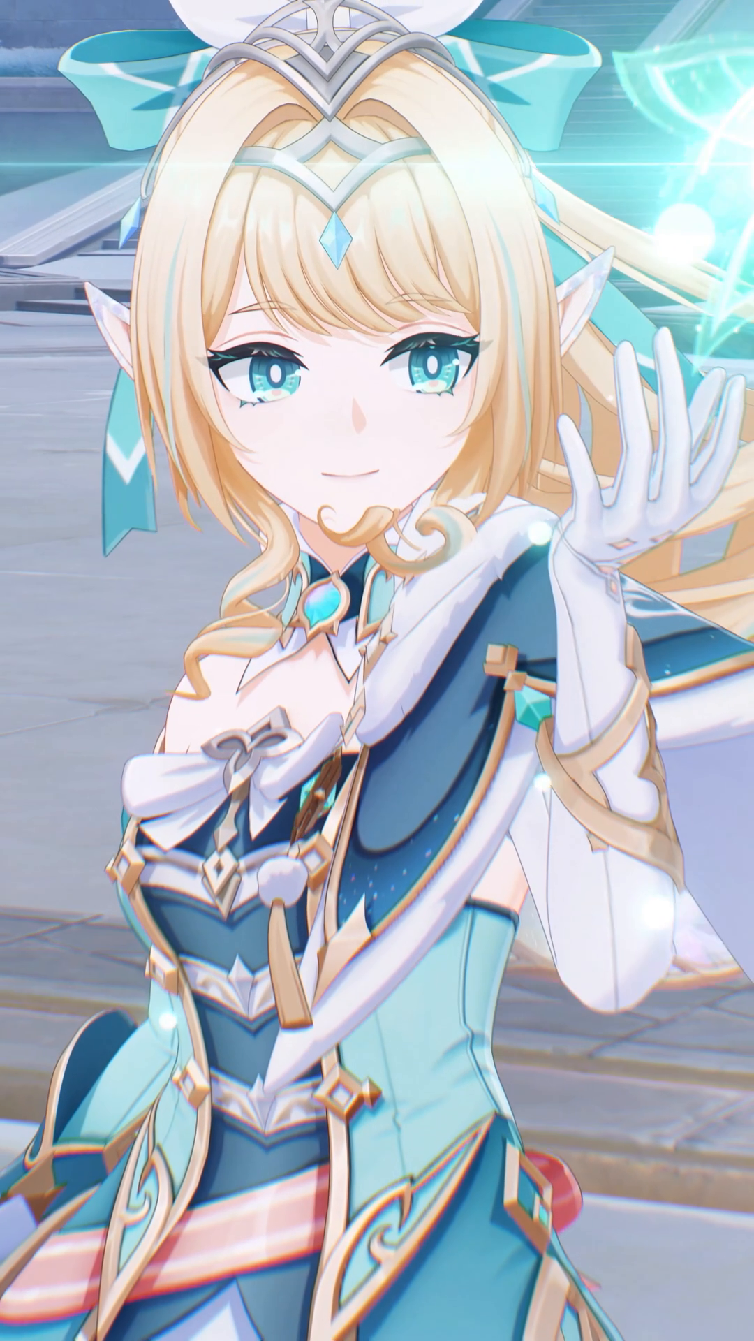 【原神】周りを飛んでいるこれは「魔法武器」よ。#原神 #氷雪の物語 #ヴェスナ