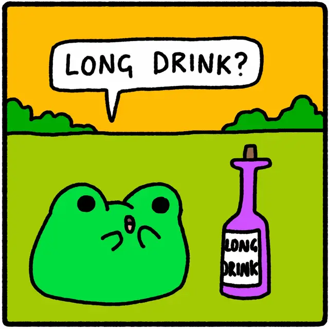 the long drink saga 🐸🦕🐥
