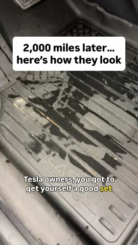2,000 miles later and these Lasfit floor liners are definitely getting put to work. 😂 Rain, dirt, grass…this is exactly why good floor liners were one of the first things I wanted for my Model Y. They’re easy to pull out, clean up and put right back in. If you need a set for your Tesla, I linked mine below 👇 #Tesla #TeslaModelY #TeslaAccessories #Lasfit #tiktokshop 
