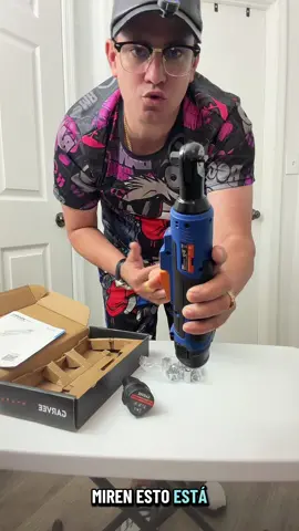 Garvee 12V Wireless Electric Ratchet Wrench Set, 3/8 in Drive - 45 Nm High Torque - 0-300 RPM Adjustable Speed - LED Work Light - Forward/Reverse & Safety Lock - 2x 2.0Ah Batteries, USB Data Cable, 10 Sockets#tiktokshop #GARVE #carracaelectrica #mecanica #herramienta 