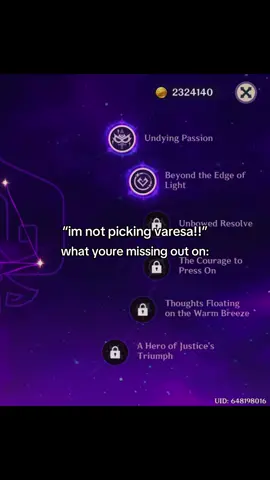 this is heavy investment dont take this seriously i just want to agenda post #genshin #hoyocreators #GenshinImpact #varesa #varesagenshinimpact 