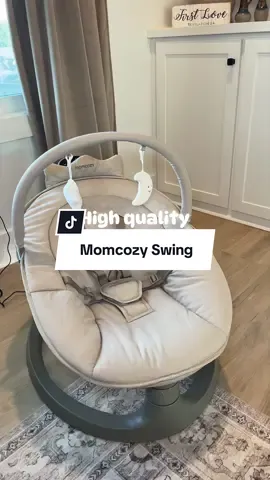 Such a baby must have! I love the quality on this baby swing and how inexpensive it is for all of its amazing features!  #momcozyswing #babyessentials #babymusthaves #handsfreeparenting #babyswing 