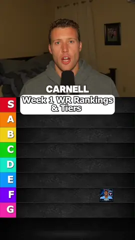 Week 2 WR Rankings & Tiers for Fantasy Football #Fantasyfootball #nfl #football #startsit #fyp