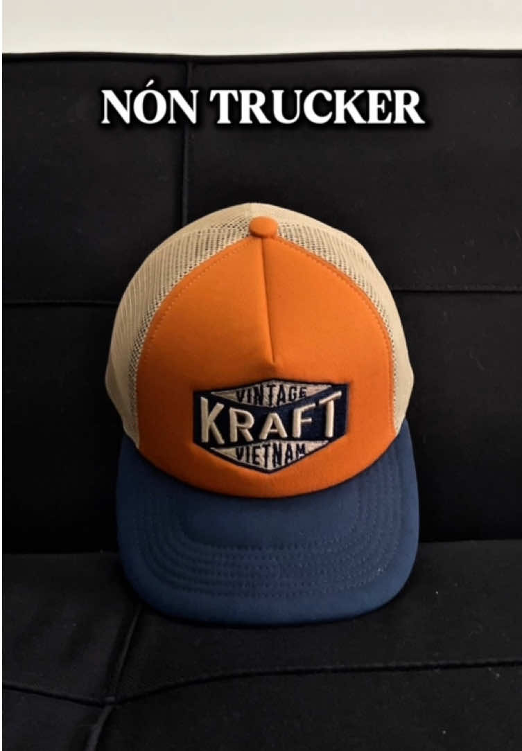 Nón trucker mang hơi hướng cổ điển #truckercap #kraftvintage #nonket 