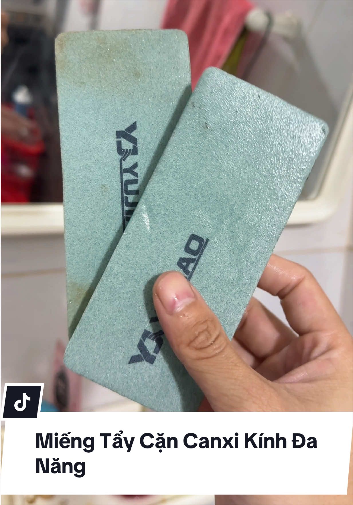 Miếng Tẩy Cặn Canxi Kính Đa Năng #miengtaycancanxi #taycancanxi 