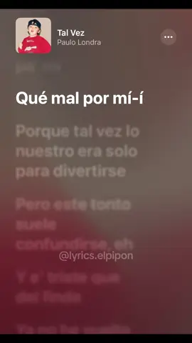 Tal vez-Paulo Londra #paulolondra #talvez #talvezpaulolondra #lyrics #parati