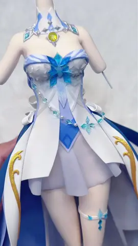 Can you tell who she is at first glance? 👀 Hint: Genshin Impact ✨——Made with picodiy lightweight clay. #picodiylightweightclay #commission #Snezhnaya #GenshinImpact #genshinimpactcosplay  