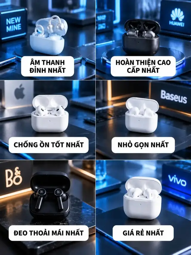 BẢNG XẾP HẠNG NHỮNG MẪU TAI NGHE BLUETOOTH HOT NHẤT 2026 #tainghekhongday #tainghe #tainghekhongnhottai #fyp