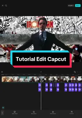 Tutorial Edit Capcut ( Iron Man Trend Edit ) #CapCut #capcutpioneer #capcuttutorial  #tutorial #fyp 