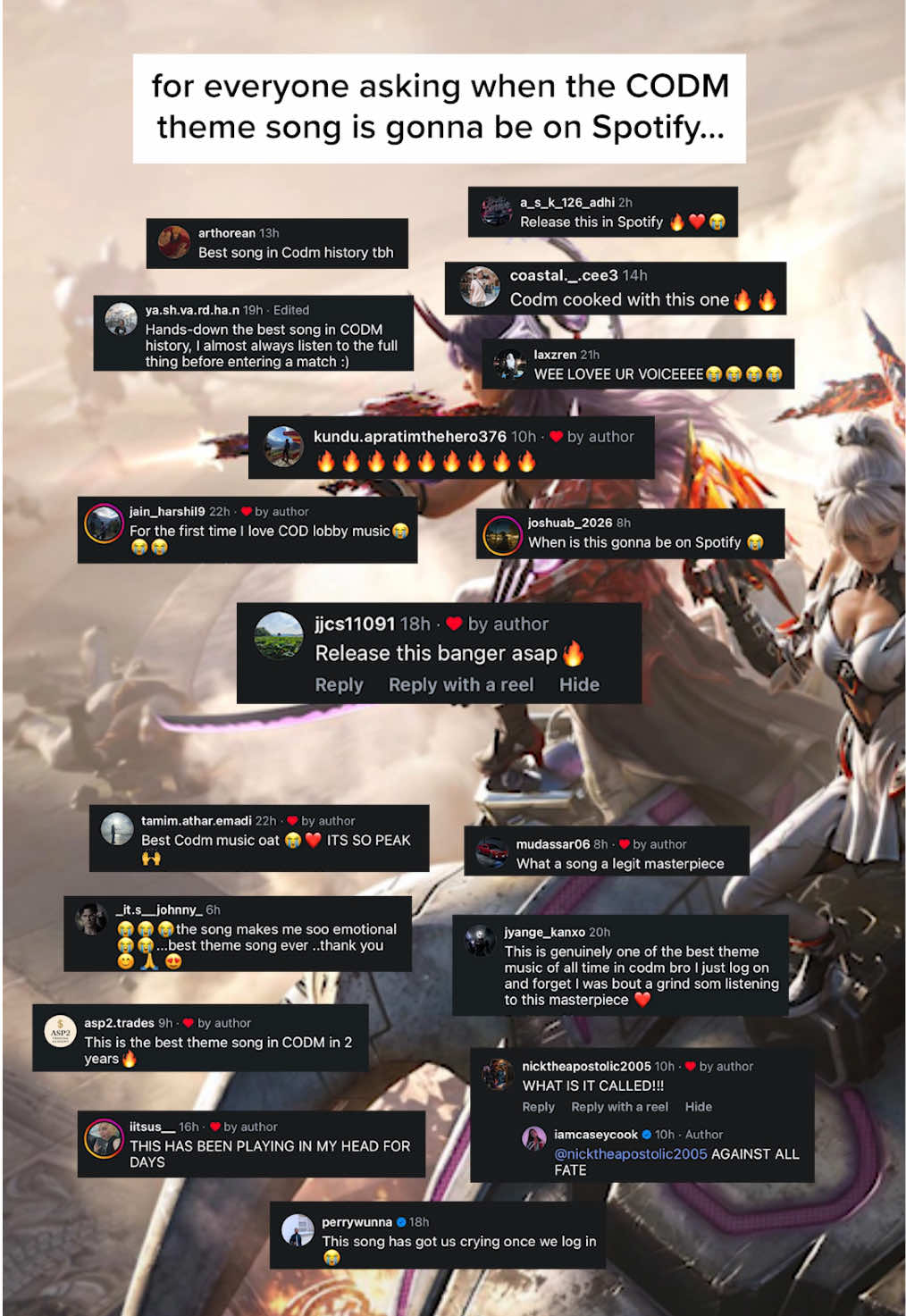 AGAINST ALL FATE - OUT NOW 🤍 Never thought I’d be part of something this legendary with @Call of Duty: Mobile and @Honkai Impact 3rd EN 💫🔥 Stream it everywhere 🎧  #callofdutymobile #honkaiimpact3rd #codm #callofduty #gamemusic