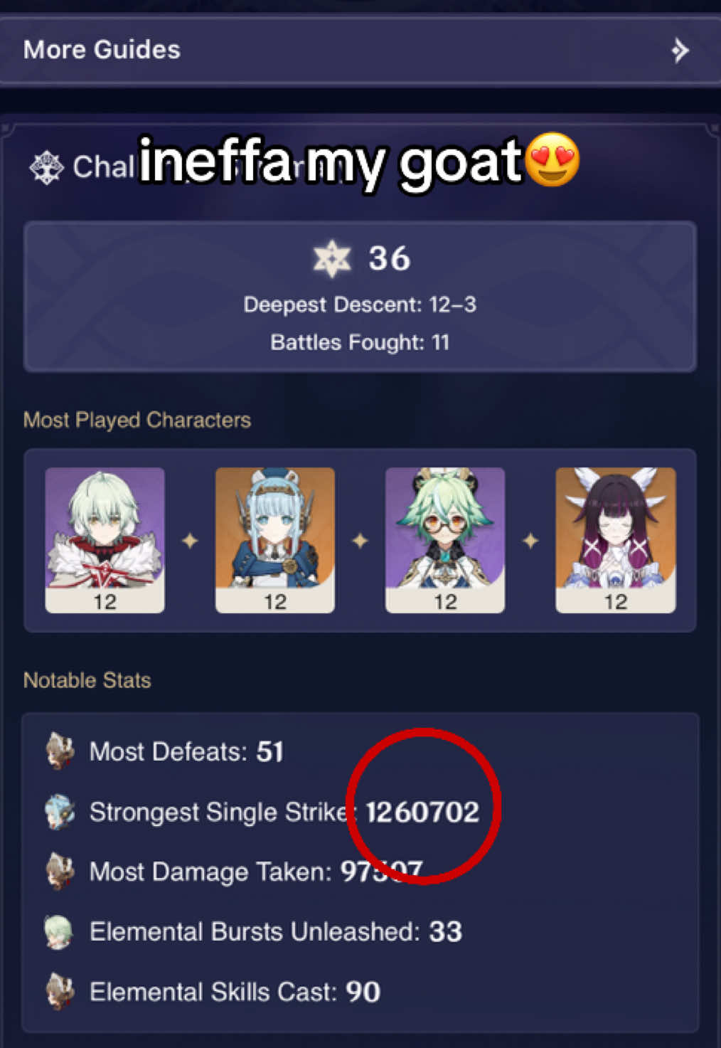 [#INEFFA] c2 ineffa changes lives (yes i know the dmg was doubled bcuz it was rhat one boss but shhh she still does ≈500k👀) #GenshinImpact #genshinmeme #ineffabuild #raraspluto ineffa, 5 star, genshin meme, genshin spiral abyss, genshin spiral abyss floor 12, ineffa build, ineffa damage, genshin damage.. Ok?