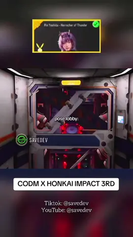 Pose lobby Rin Yoshida - Herrscher of Thunder di codm x honkai impact 3RD #callofdutymobile #codmobile #codmidcreator #codmxhonkaiimpact3rd #codmindonesia 