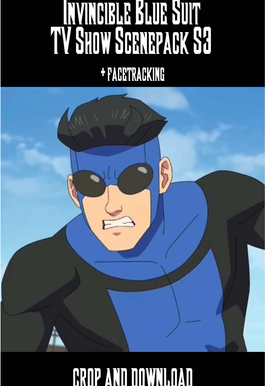 first scenepack || invincible blue suit scp + facetracking for edits #scenepacks #invincible #markgrayson #invinciblebluesuit 