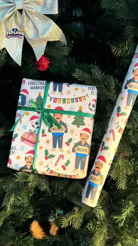Make them smile before they even open it. 💛🎁 #TedLasso #WrappingPaper #FanGift #Wrapping #GiftIdea 