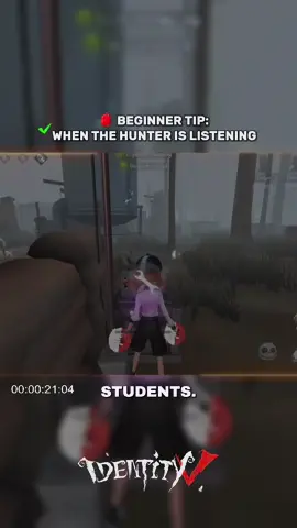 I got detected so you don’t have to 😂👂 Learn how to avoid this mistake when the Hunter is listening! 🎒 #IDVBackToSchool #IdentityV #idvgameplay #creatorsearchinsights #boruze24 
