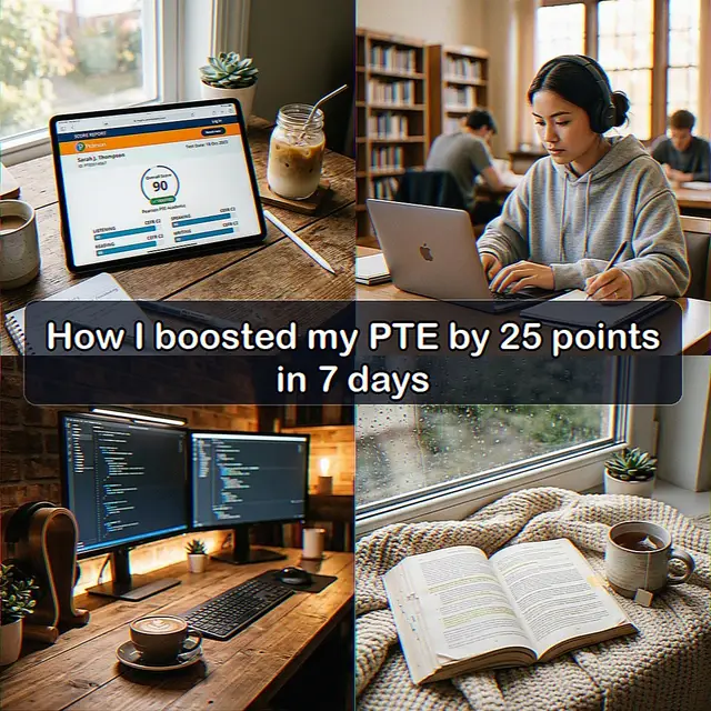 How I boosted my PTE score by 25 points in just 7 days 📈✨ I went from failing at 60 to hitting an 85 overall score! The mistake most test takers make is re-doing entire mock tests over and over without addressing specific errors. With PTE Flow, I used Mistake Intelligence to isolate my weak keyword chunks in Write From Dictation and Repeat Sentence. Practicing those 15 minutes a day was all it took! 🎯 Ready to hit your target? → Link in bio #PTE #PTE85 #PTEAcademic #PTEPrep #PTEFlow