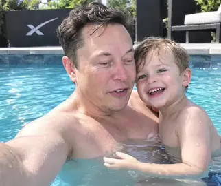 Come let go on a swim date with my son #littlex #elon #fyp 