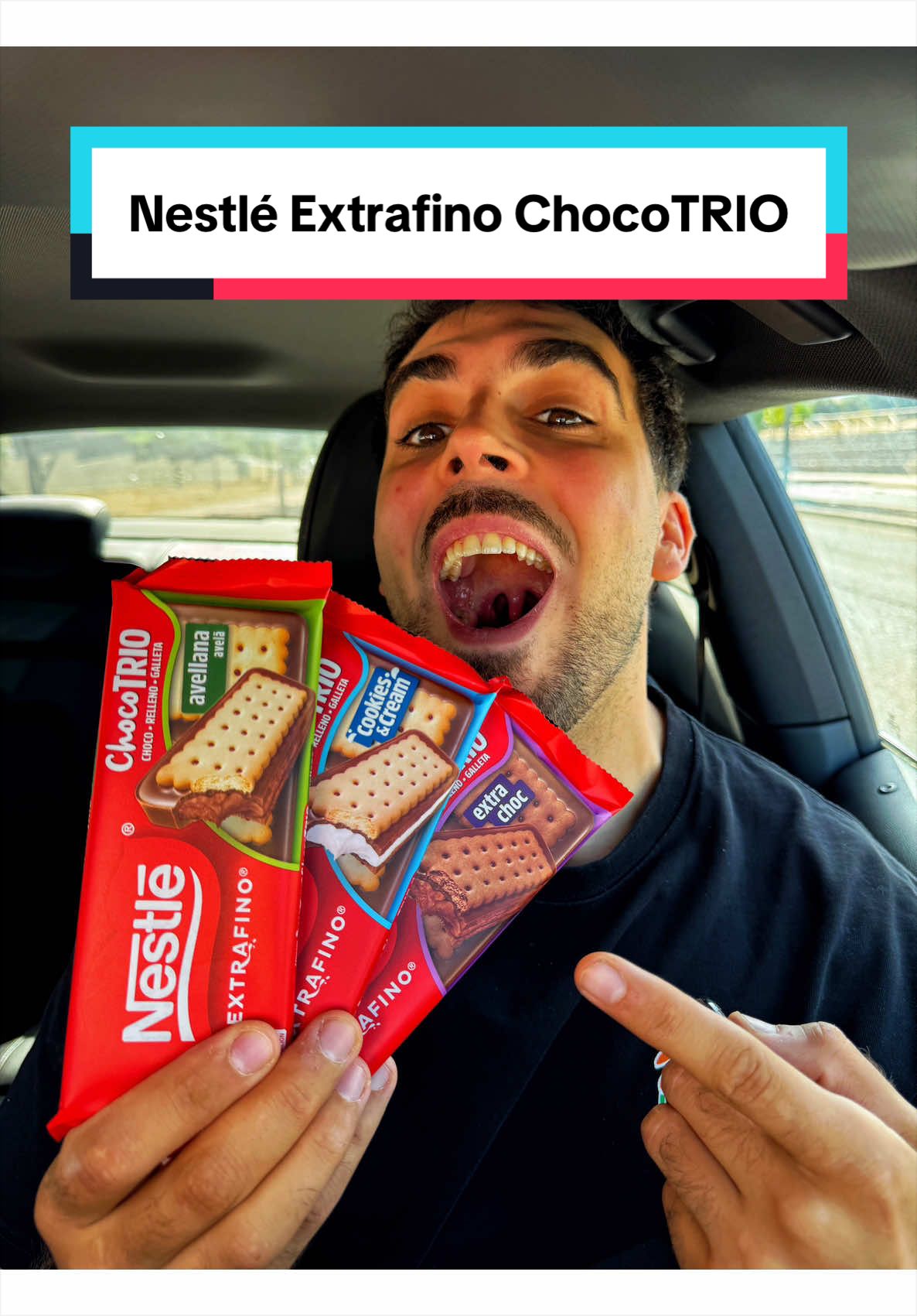 Publi. Probando Todas las Nestlé Extrafino ChocoTRIO 🍫  Hoy pruebo esta Novedad de Nestlé Extrafino, su nueva Tableta con Galleta y Relleno Cremoso 🤤 Hay de Cookies&Cream, ExtraChoc y Avellanas y están brutales 🍫  #Nestlé #Extrafino #ChocoTRIO #FoodTok