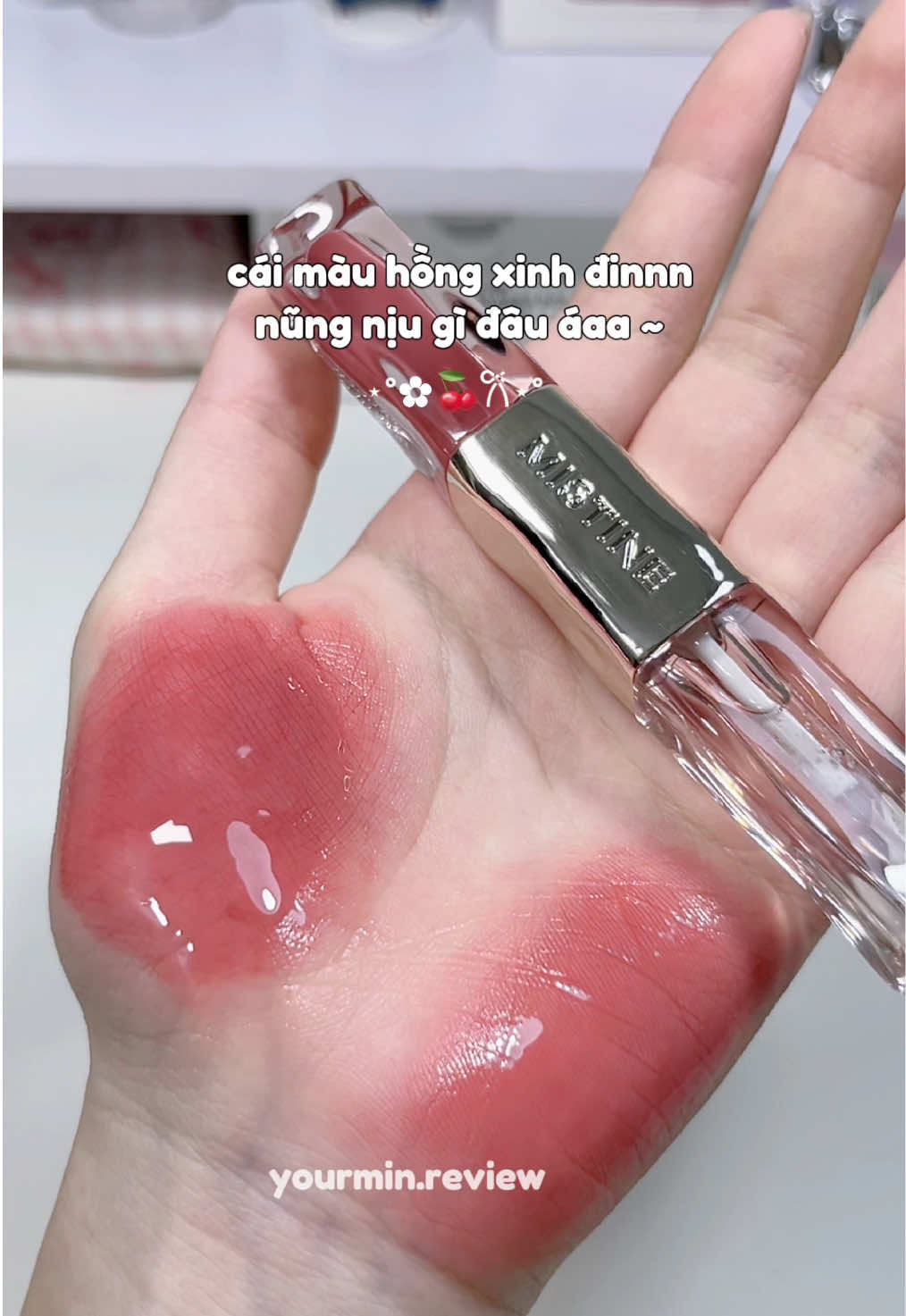 Vỏ son bản nâng cấp sang đuyn á Mistine 🤩 #sonkembong2daumistine #mistine #privatelipduo #son2dau #vzone 