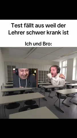Die normalste Reaktion von mir und meinem Bro wenn der Test in der Schule ausfällt #schule #montanablack88 #timgioh #trymacs #deutschememes 